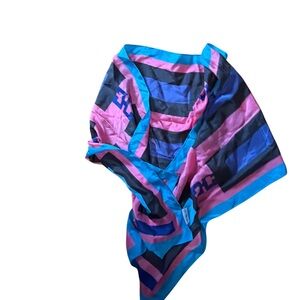 Striped Blue and Pink Women's Scarf